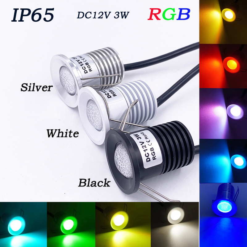 Colour Changing Bulb - Встраиваемый мини-светильник Ohlite IP65 RGB, водонепроницаемый,