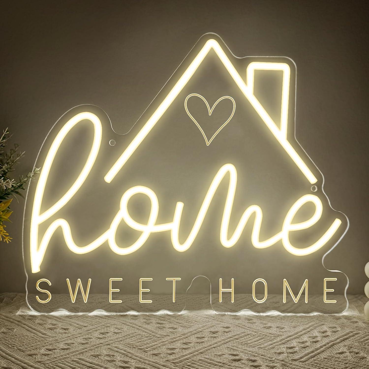 Lighting Decoration For Home - Неоновая вывеска «Sweet Home» с USB-подключением,