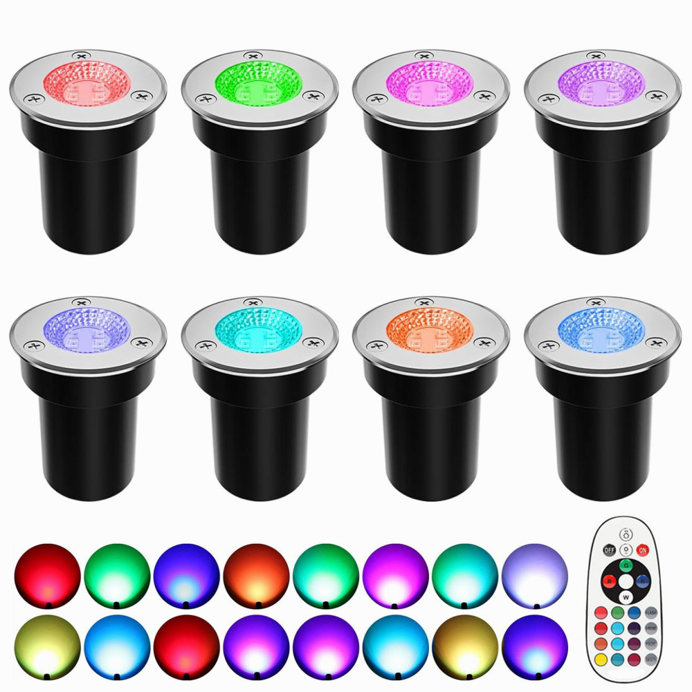 Colour Changing Bulb - Светодиодный ландшафтный светильник RGBW низковольтный, меняющий