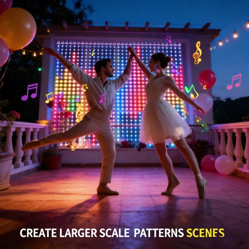 Lighting Decoration Wedding - Умные светодиодные занавески на 400 лампочек,