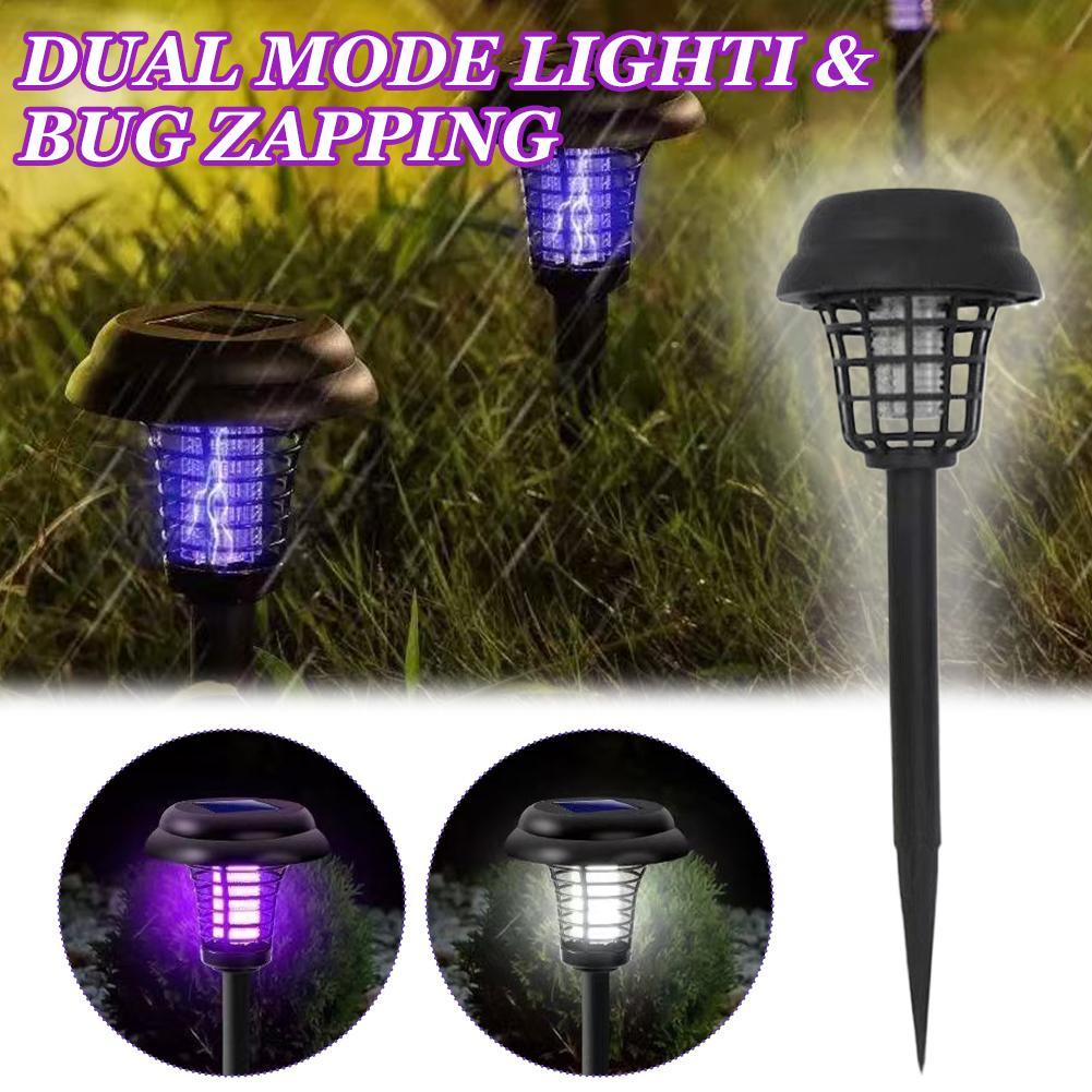 Lighting Bug Decor - Солнечная лампа-ловушка для насекомых 2-в-1: уничтожитель