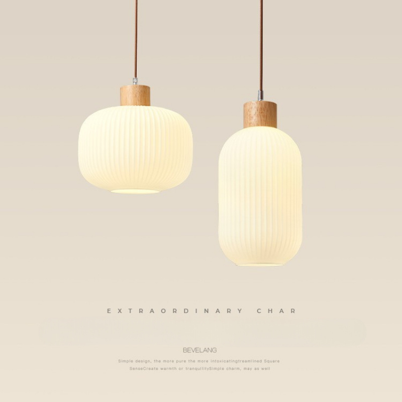 Decor Lighting Fixtures - Современные белые стеклянные подвесные светильники, японский