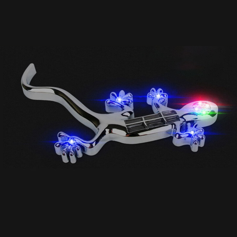 Gecko Lighting & Decor - Светодиодный автомобильный геккон, солнечный предупредительный сигнал,