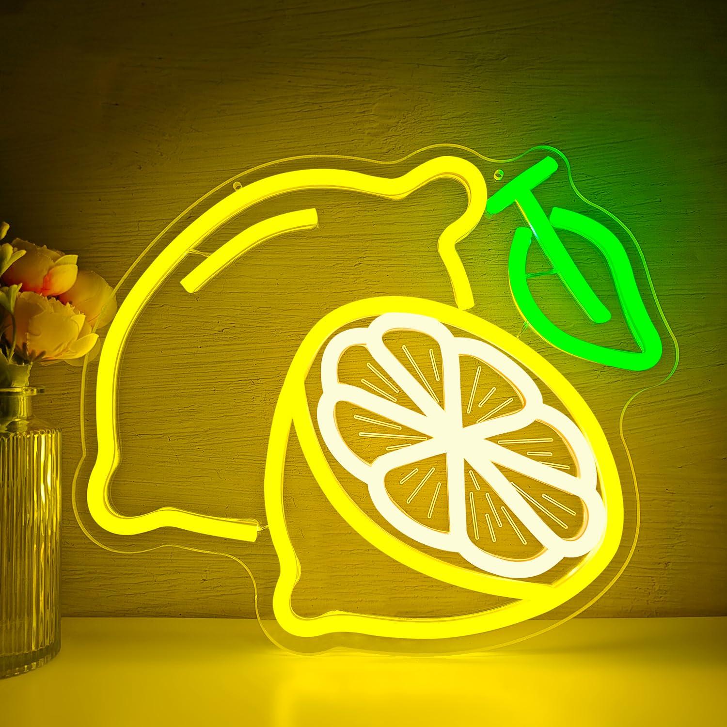 Lighting Decoration For Home - Неоновая вывеска в виде лимона с