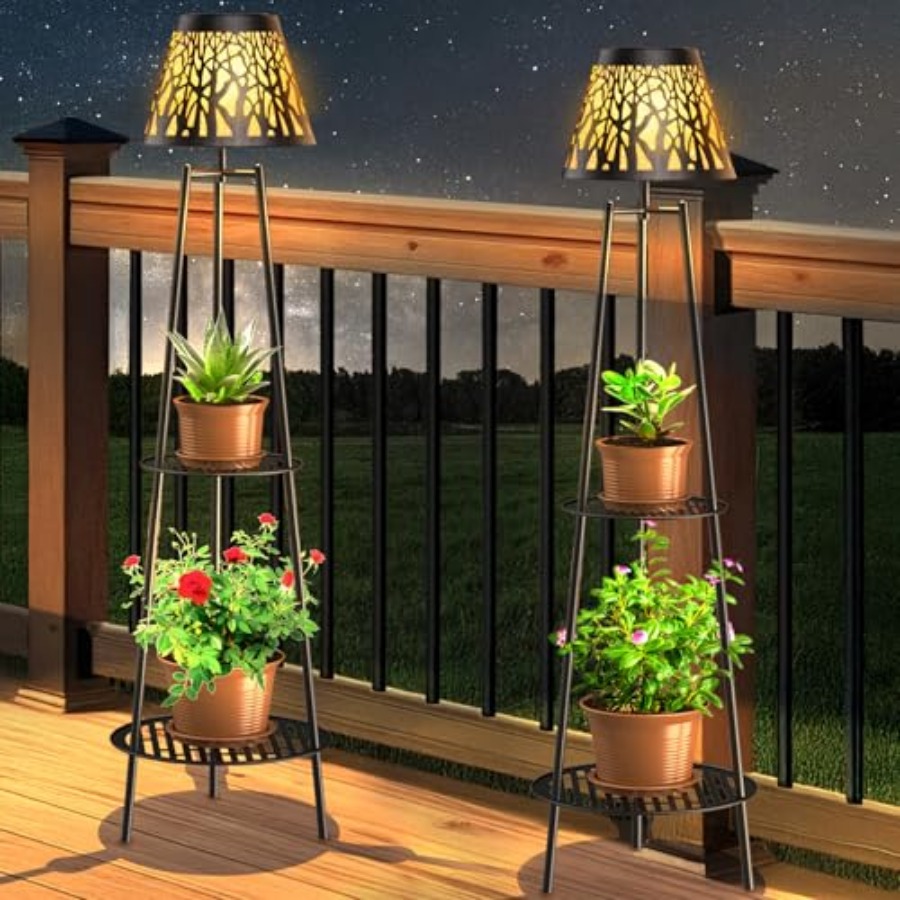 Decor Lighting Floor Lamps - Комплект из 2 уличных солнечных светильников-столбиков