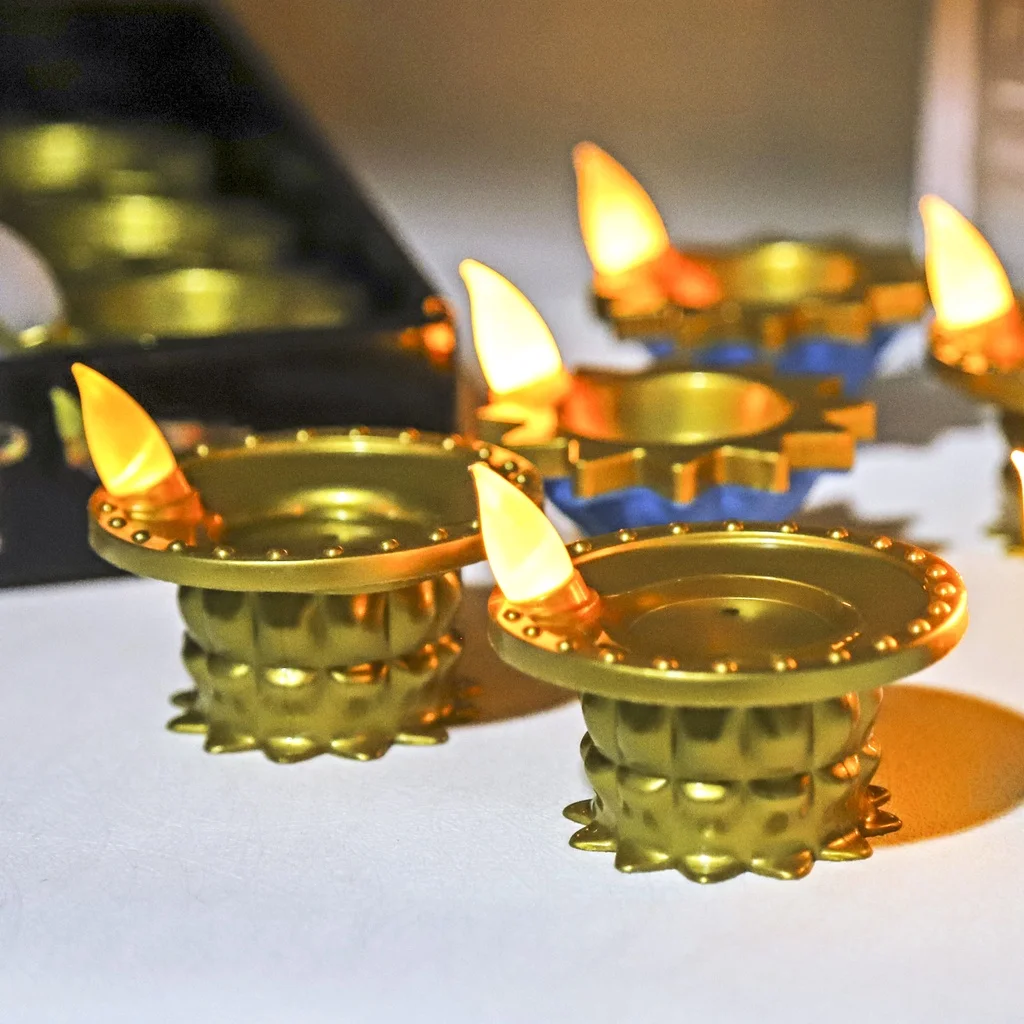 Lighting Decoration For Diwali - Фонарь-свеча, имитация Diwali Deepavali, декоративная свеча,
