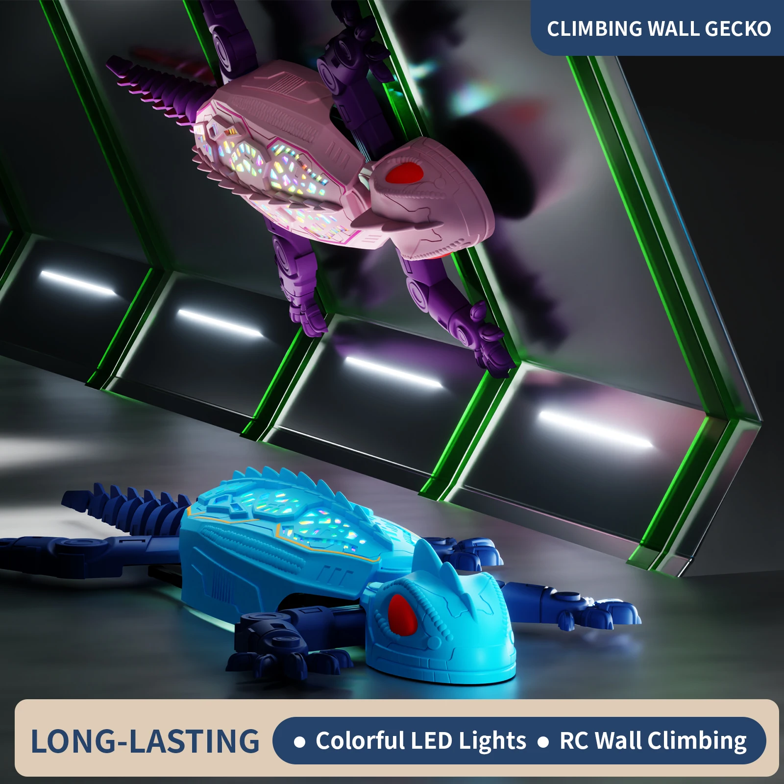 Gecko Lighting & Decor - Светящийся настенный геккон на радиоуправлении, 6