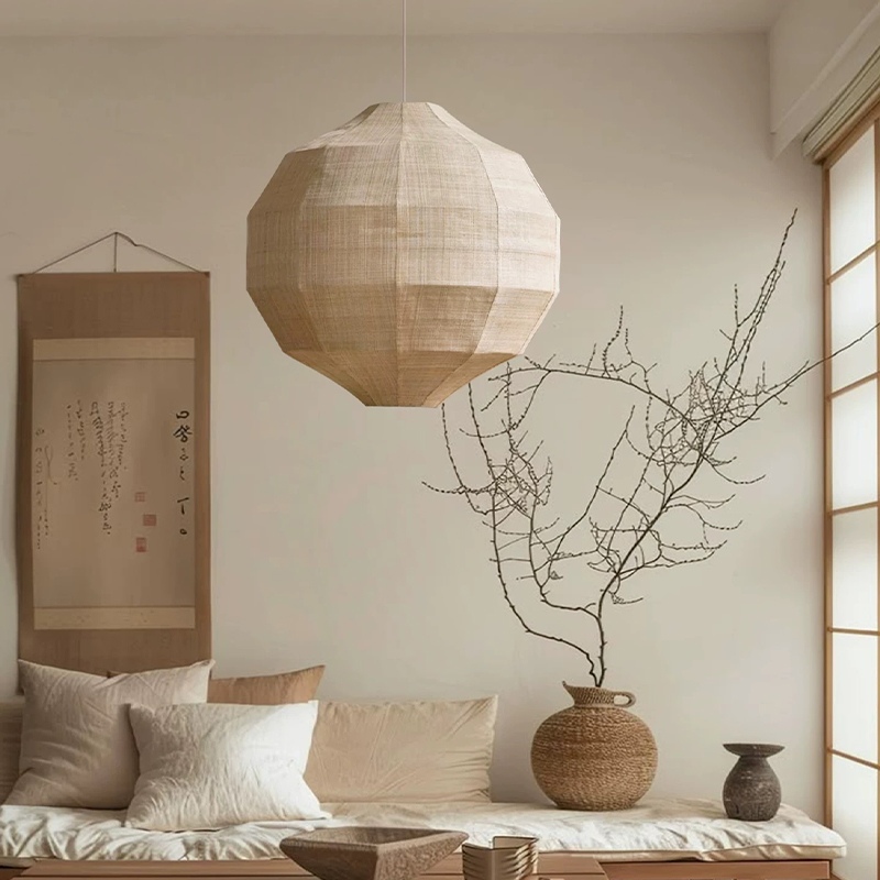 Japanese Lighting Decor - Японский светильник в стиле ваби-саби E27,