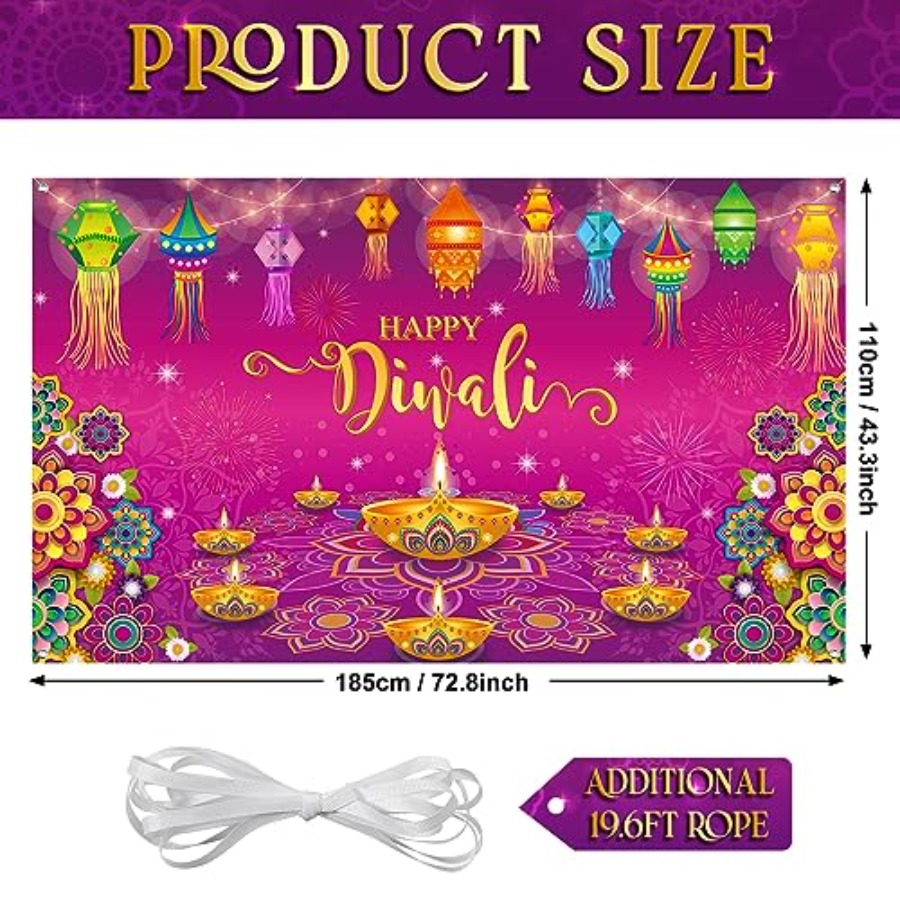 Декоративный баннер-фон для Ди – обзор и цена Lighting Decoration For Diwali