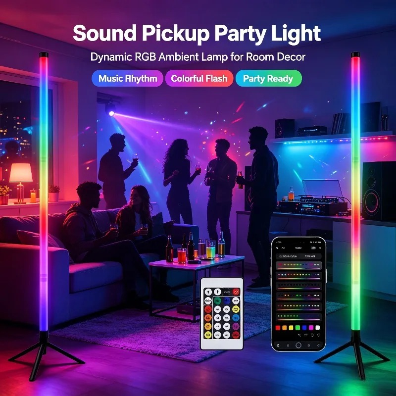 Комплект из 2 RGB LED угловых  – обзор и цена Decor Lighting Floor Lamps