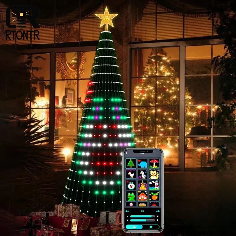 Умная RGB-гирлянда для верхушк – обзор и цена Lighting Christmas Decor