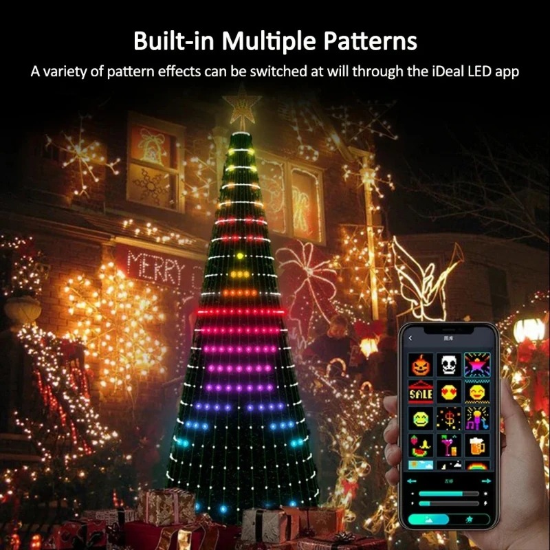 Умная RGB-гирлянда для верхушк – обзор и цена Lighting Christmas Decor
