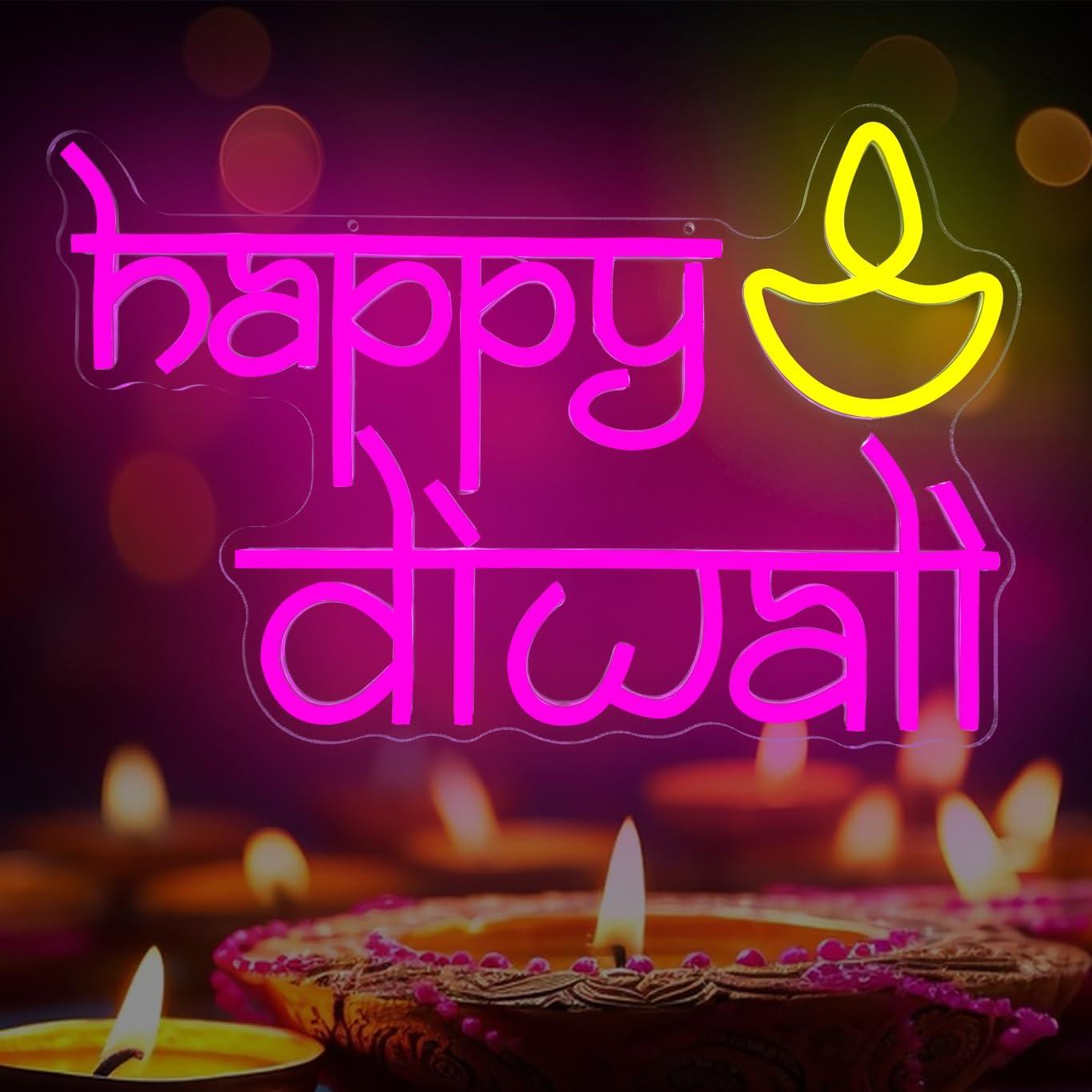 Неоновая вывеска Happy Diwali  – обзор и цена Lighting Decoration For Diwali