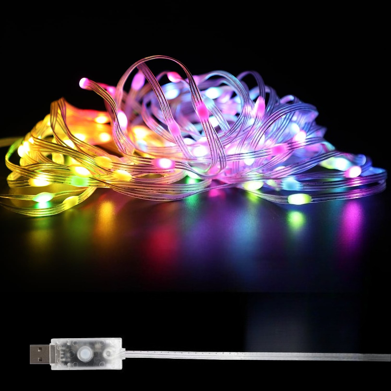 Светодиодная гирлянда RGBIC US – обзор и цена Lighting Christmas Decor