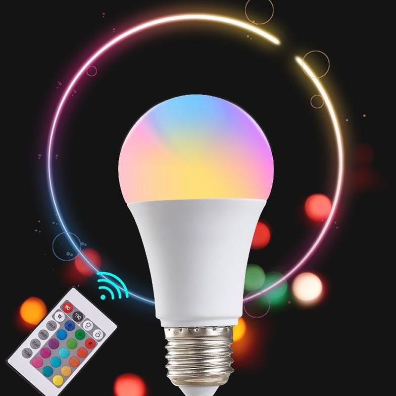 Светодиодная RGB-лампа E27 220 – обзор и цена Colour Changing Bulb