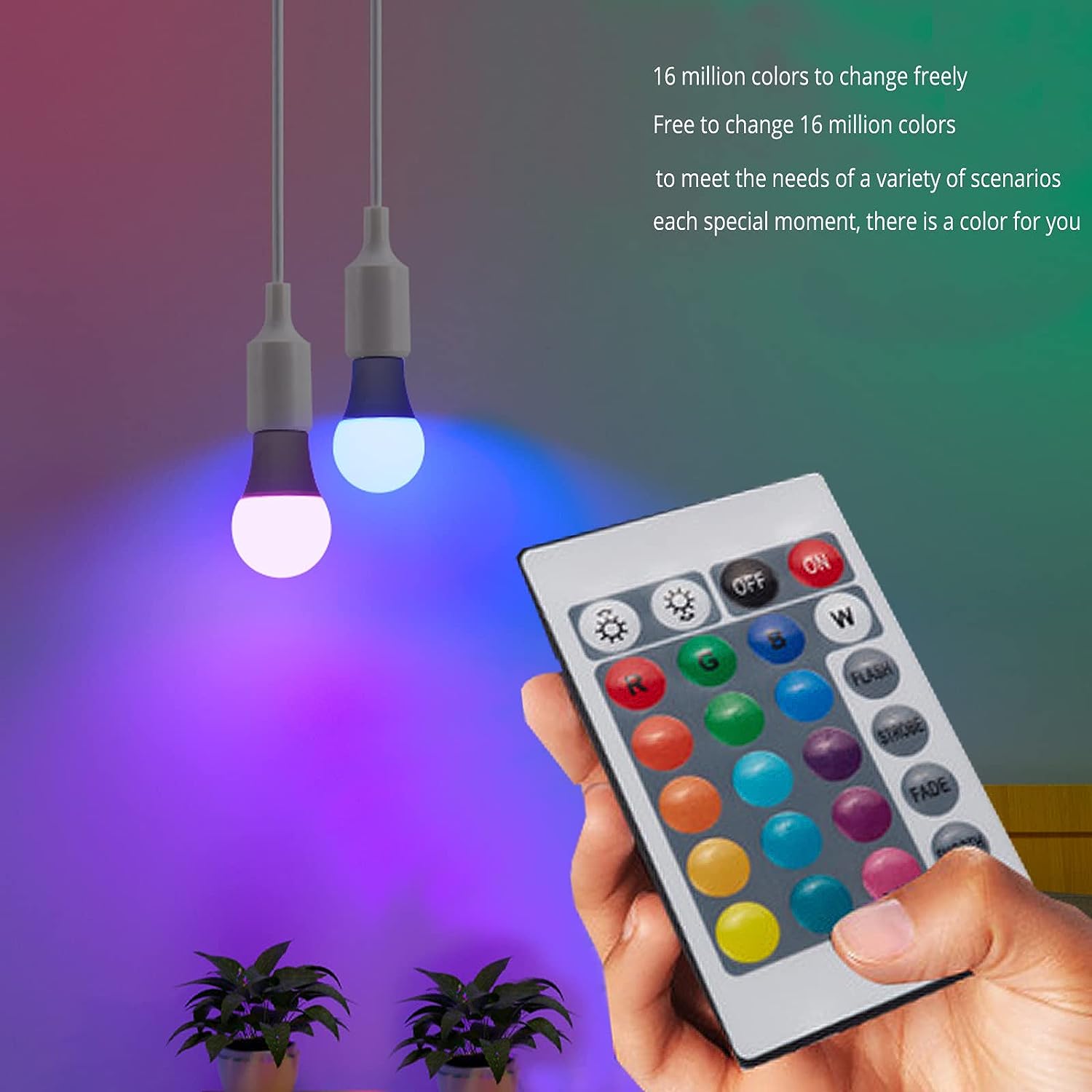 Светодиодная RGB-лампа E27 220 – обзор и цена Colour Changing Bulb