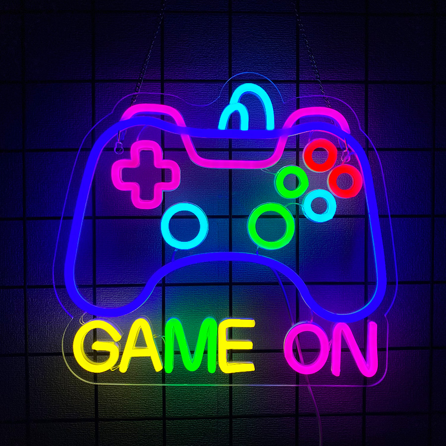 Неоновая вывеска серии Game On – обзор и цена Lighting Decoration On Wall