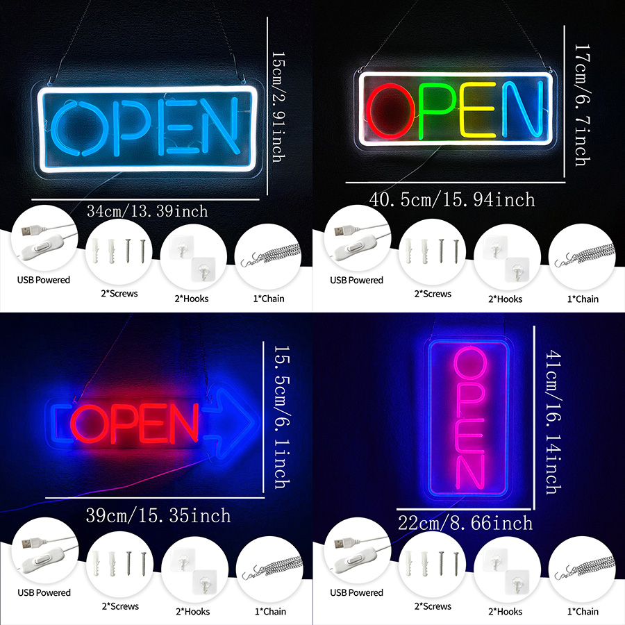 Неоновая вывеска серии Open дл – обзор и цена Restaurant Lighting Decoration