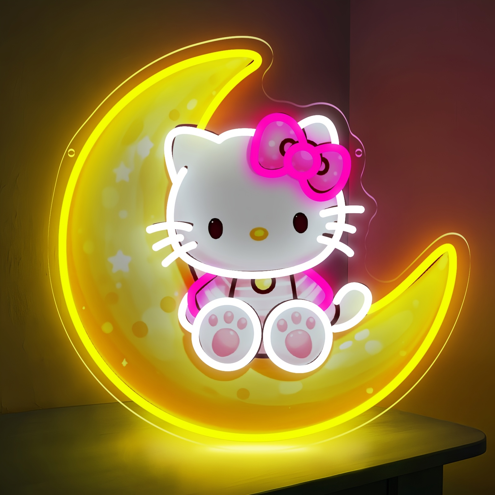 Неоновая LED-лампа Hello Kitty – обзор и цена Lighting Decoration On Wall