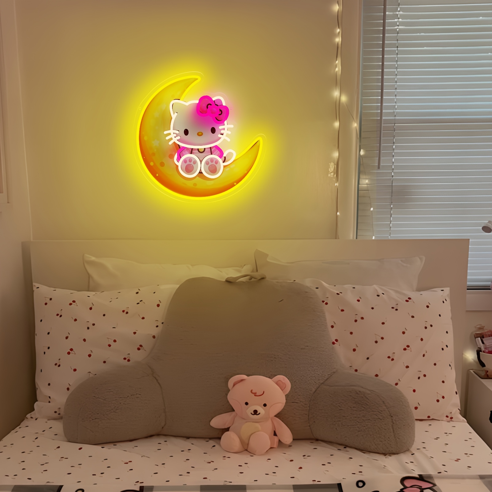 Неоновая LED-лампа Hello Kitty – обзор и цена Lighting Decoration On Wall