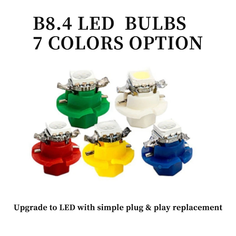 10 шт., 12 В, 7 цветов, B8.4,  – обзор и цена Colour Changing Bulb