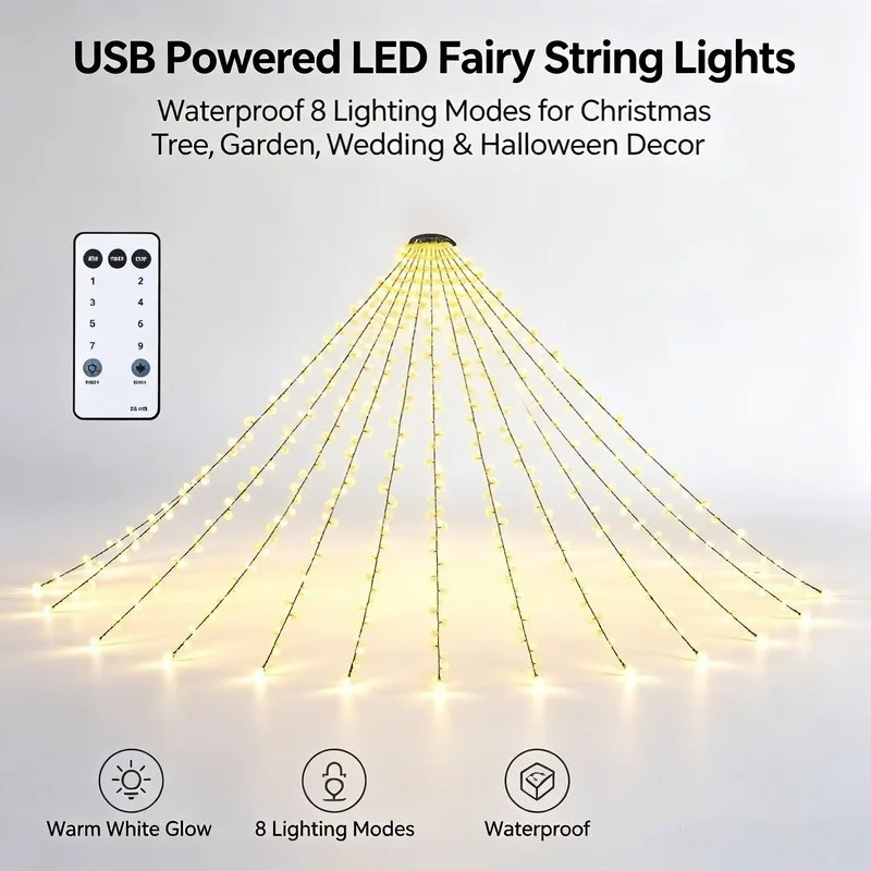 Водонепроницаемые USB-гирлянды – обзор и цена Lighting Decoration Wedding