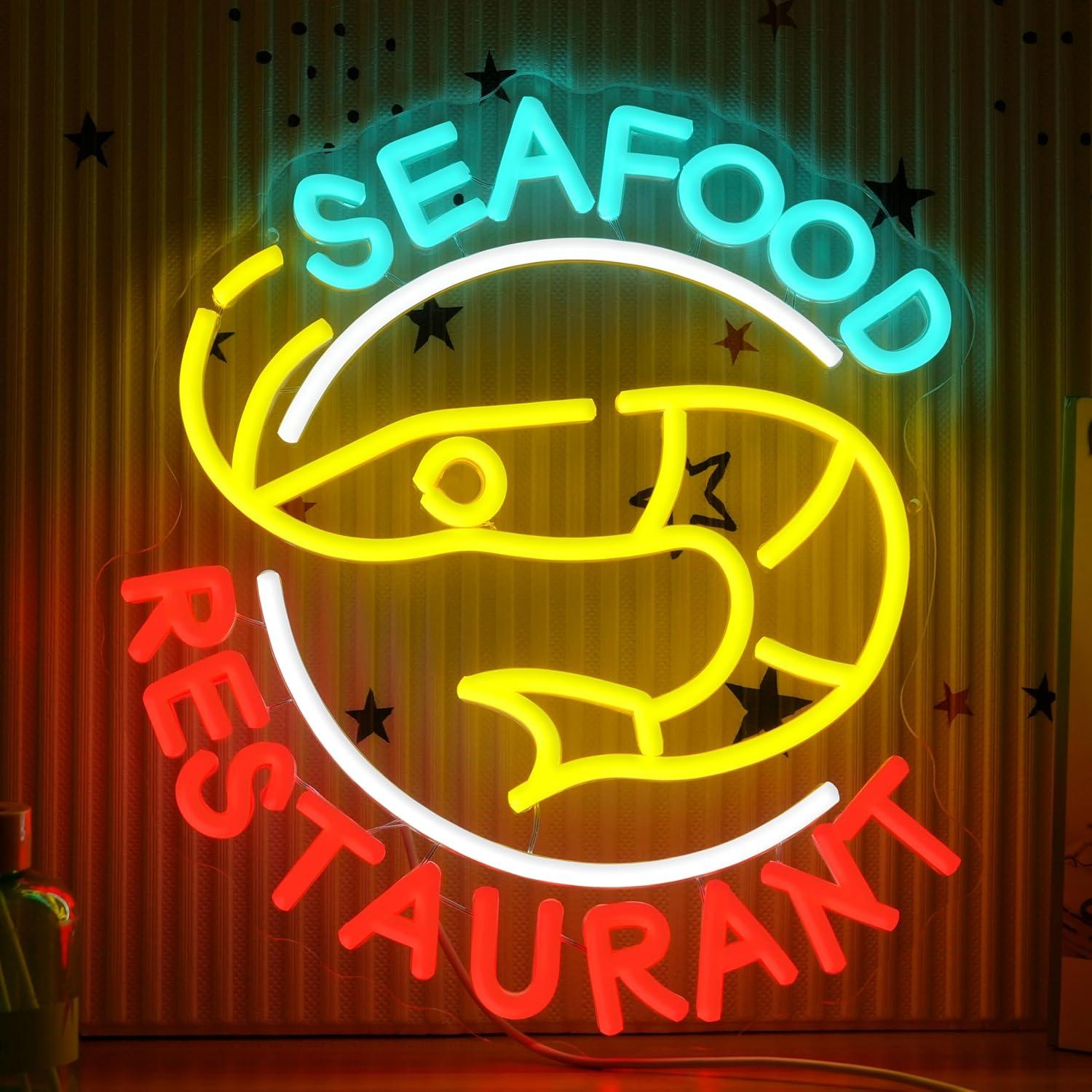 Неоновая вывеска для ресторана – обзор и цена Restaurant Lighting Decoration