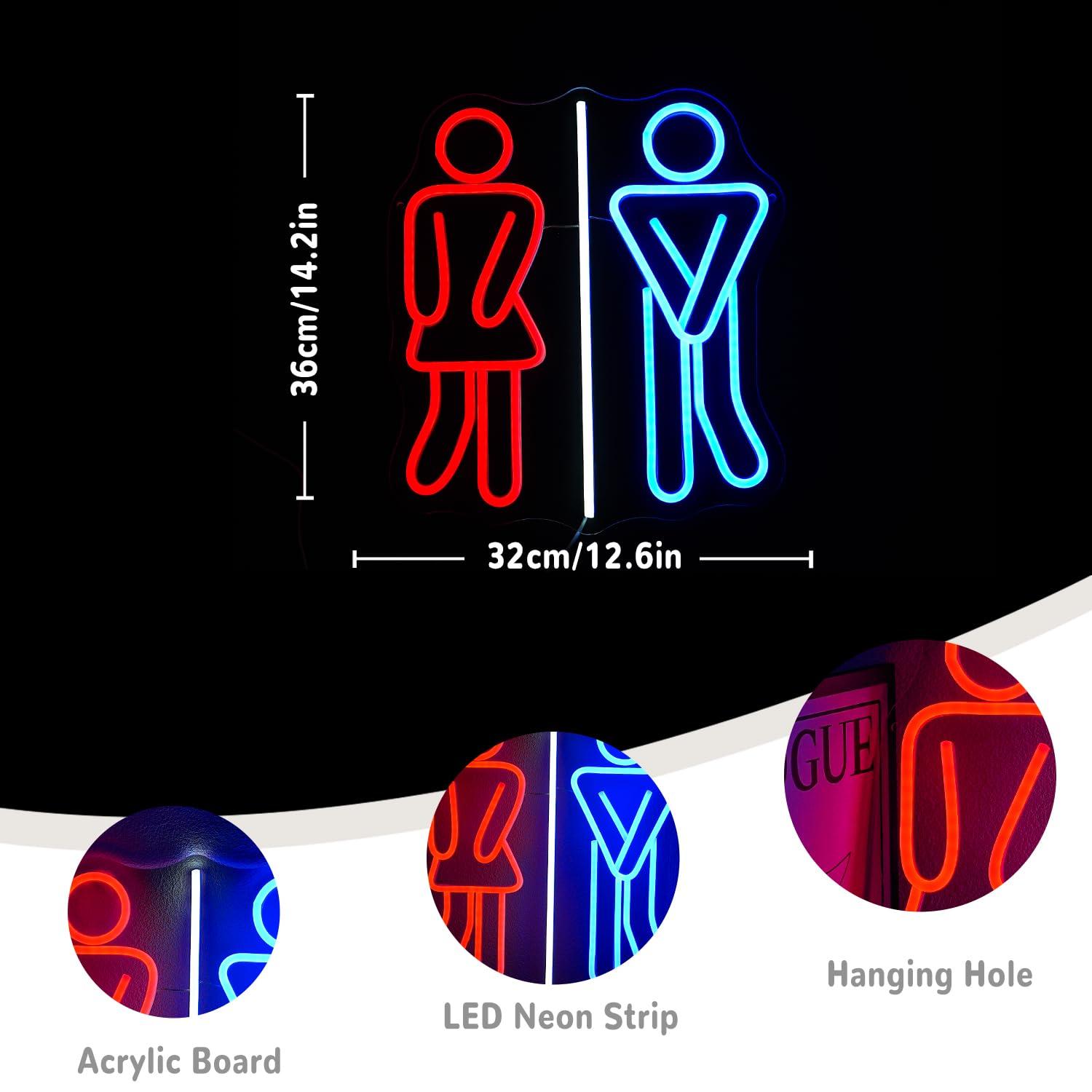 Неоновые вывески для туалетов, – обзор и цена Office Lighting Decor