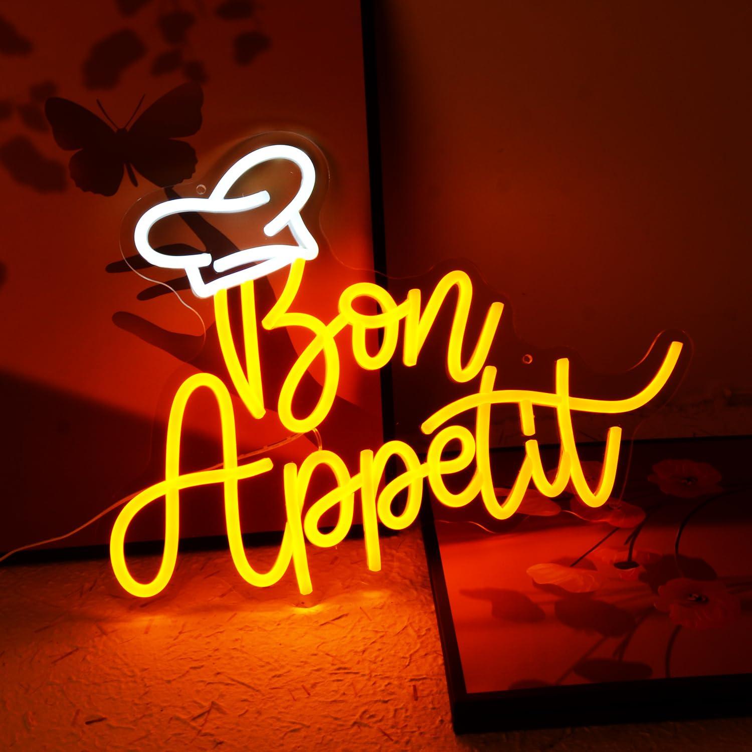 Неоновая вывеска «Bon Appetit» – обзор и цена Lighting Decoration For Home