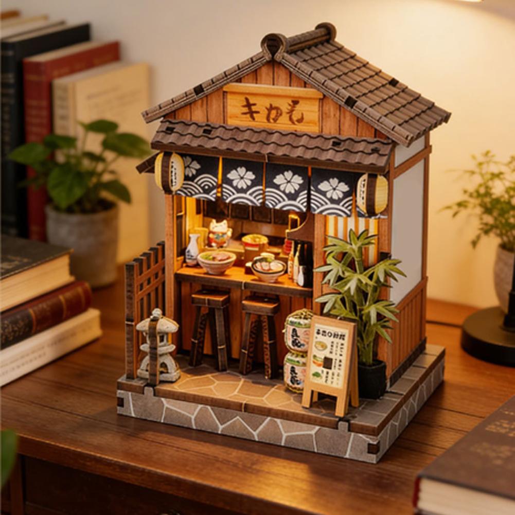 Деревянный миниатюрный домик-т – обзор и цена Japanese Lighting Decor