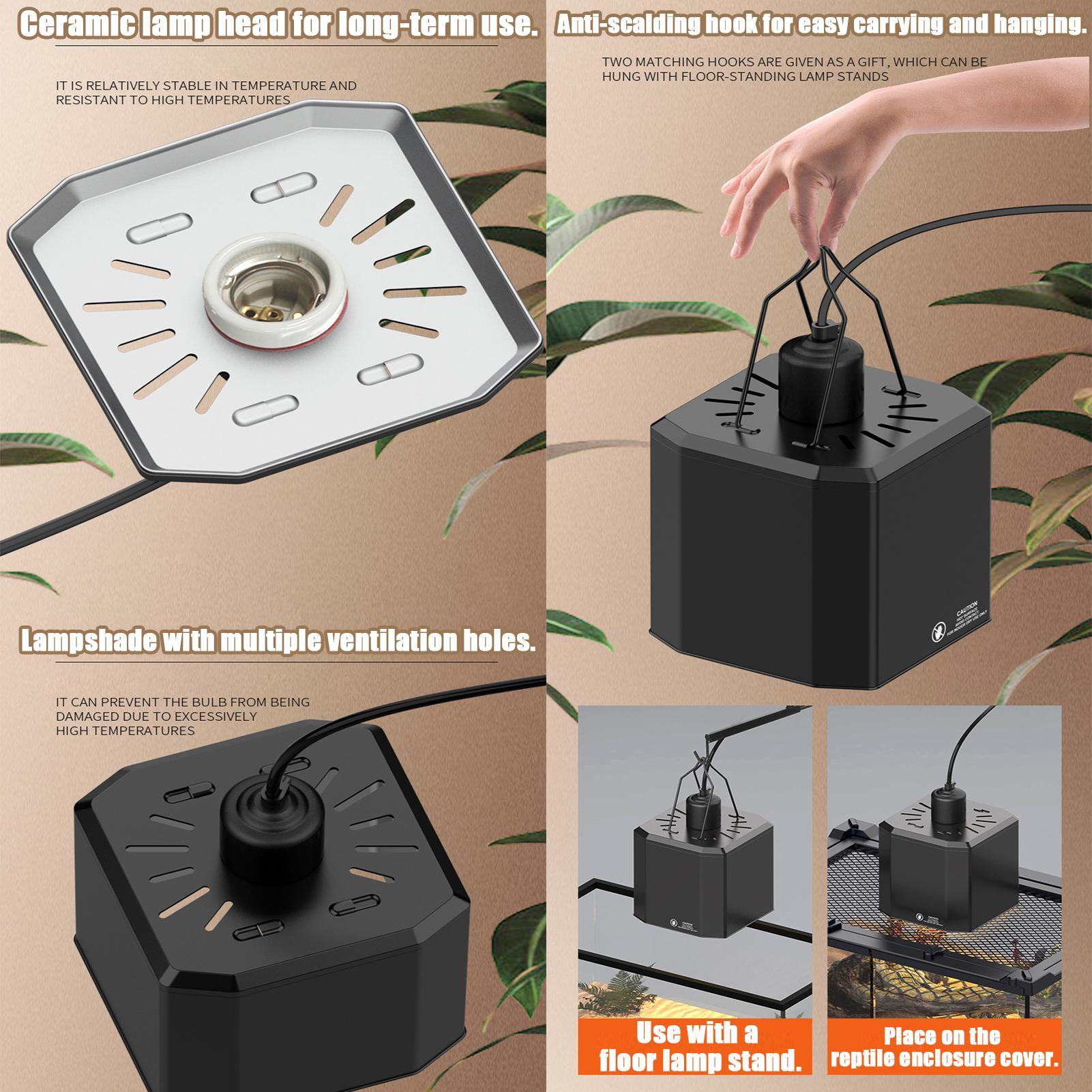 Тепловой абажур для рептилий,  – обзор и цена Gecko Lighting & Decor