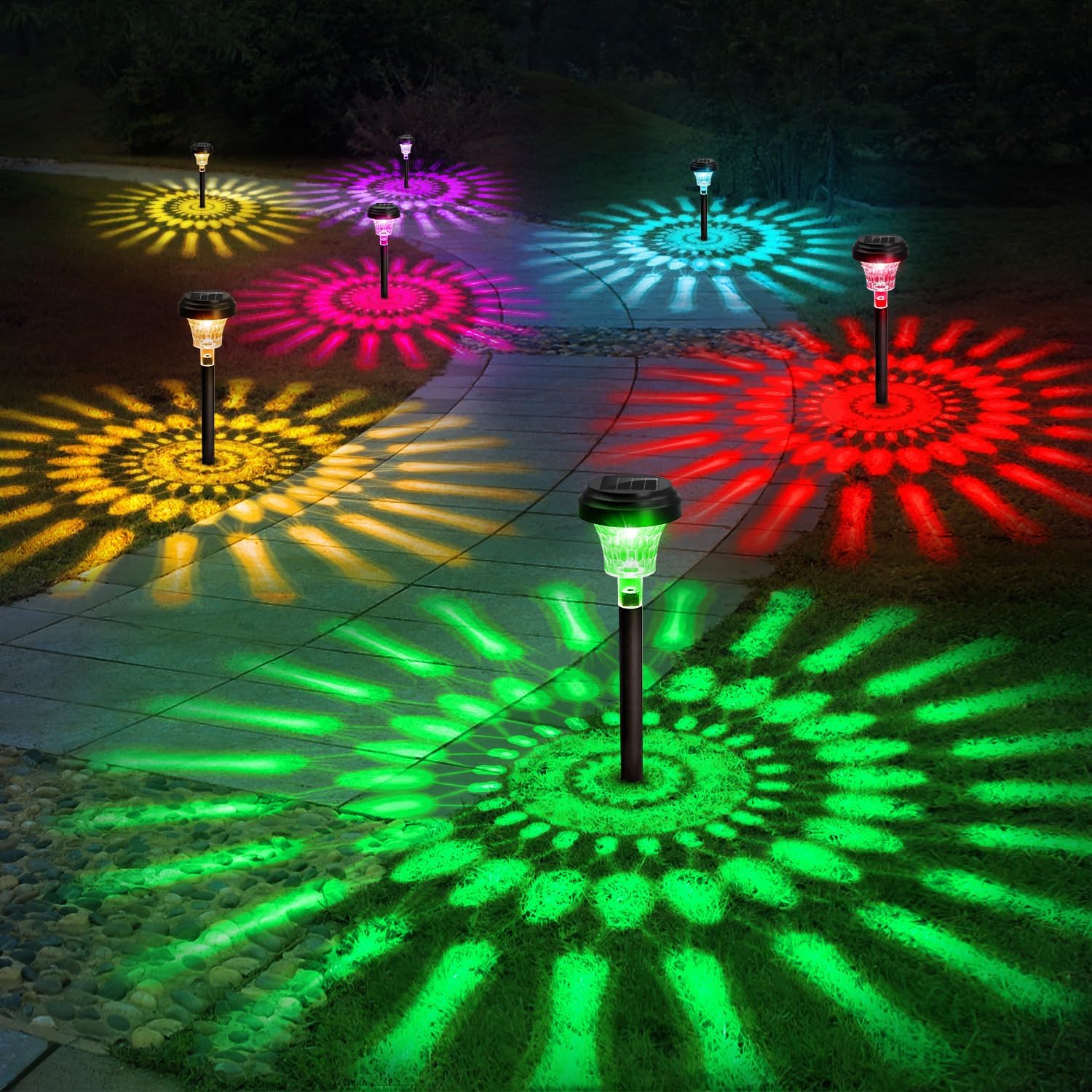 Солнечные фонари для дорожек,  – обзор и цена Colour Changing Bulb