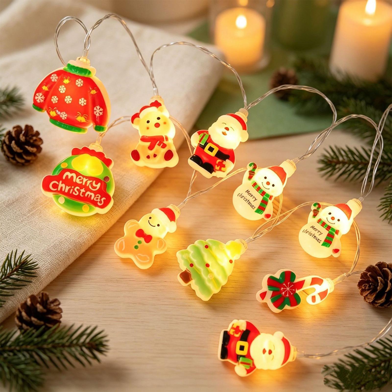 Светодиодная гирлянда с Санта- – обзор и цена Lighting Christmas Decor