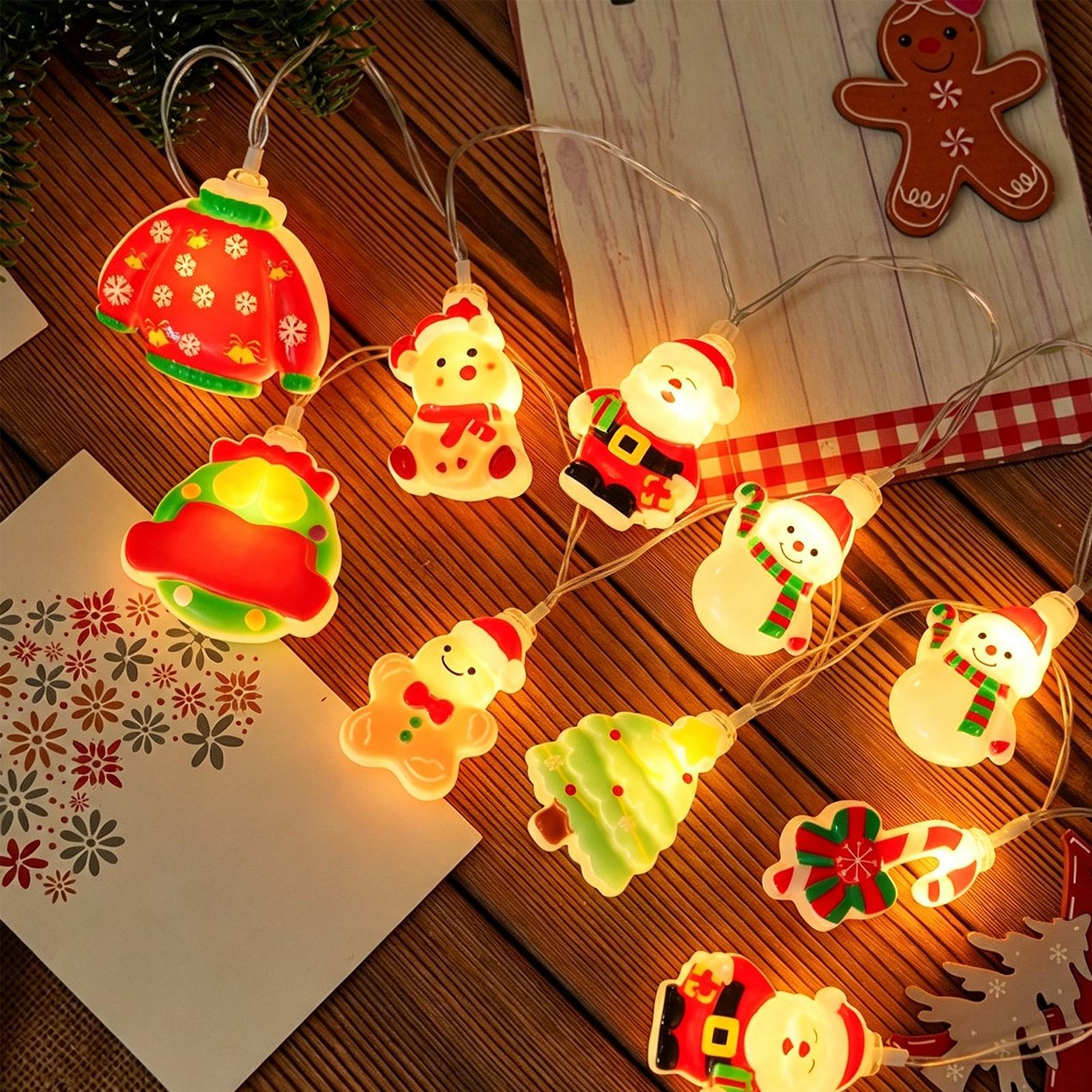 Светодиодная гирлянда с Санта- – обзор и цена Lighting Christmas Decor