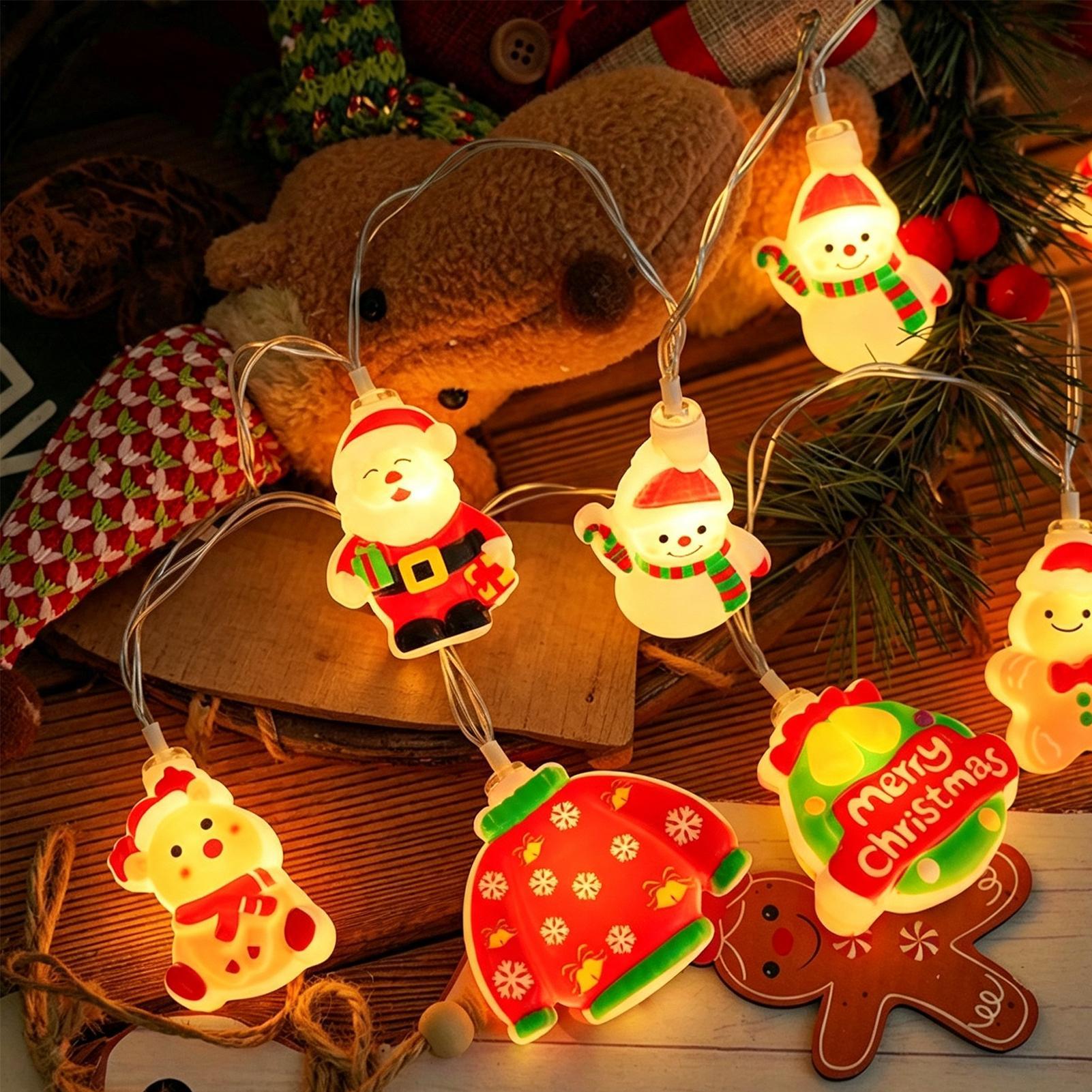Светодиодная гирлянда с Санта- – обзор и цена Lighting Christmas Decor