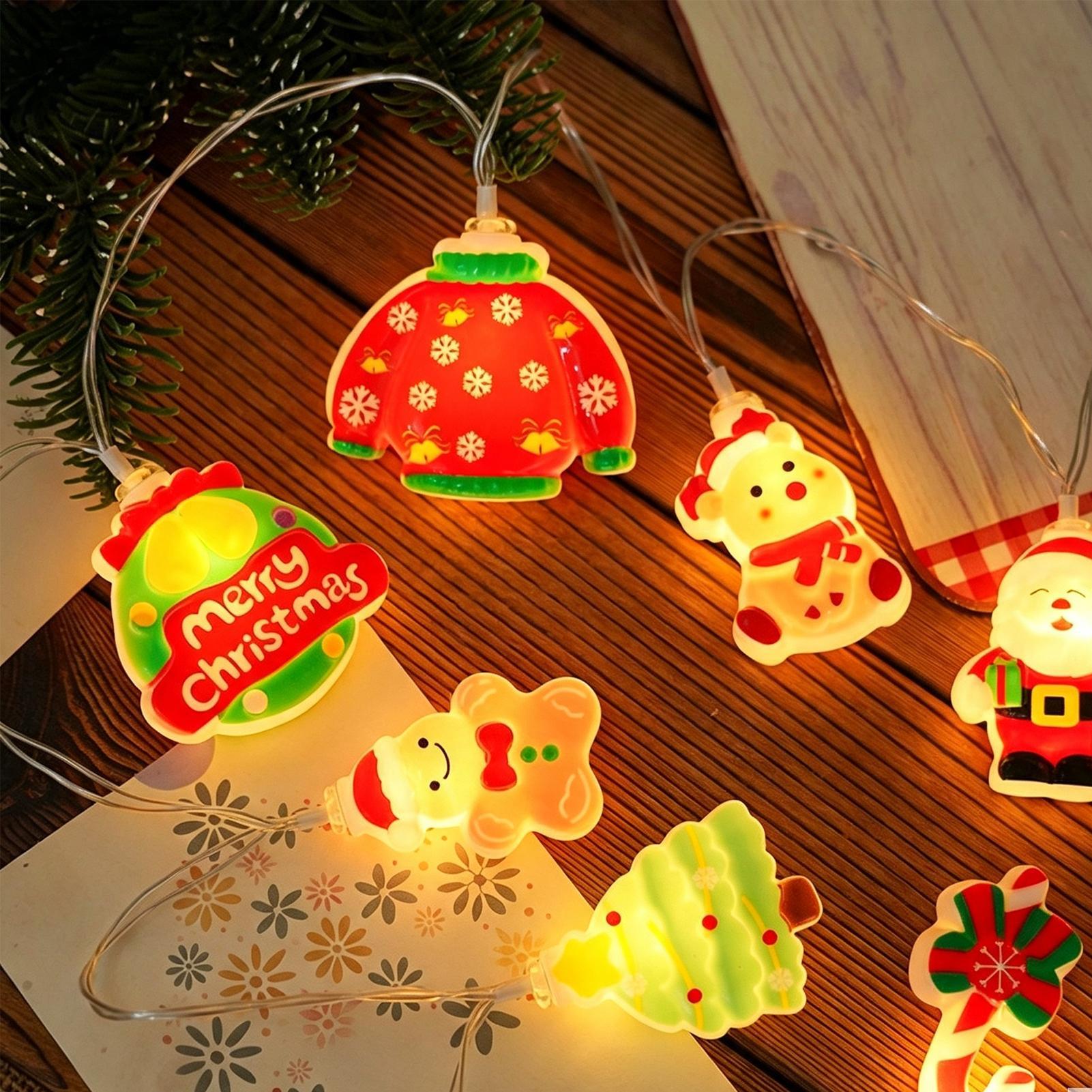 Светодиодная гирлянда с Санта- – обзор и цена Lighting Christmas Decor