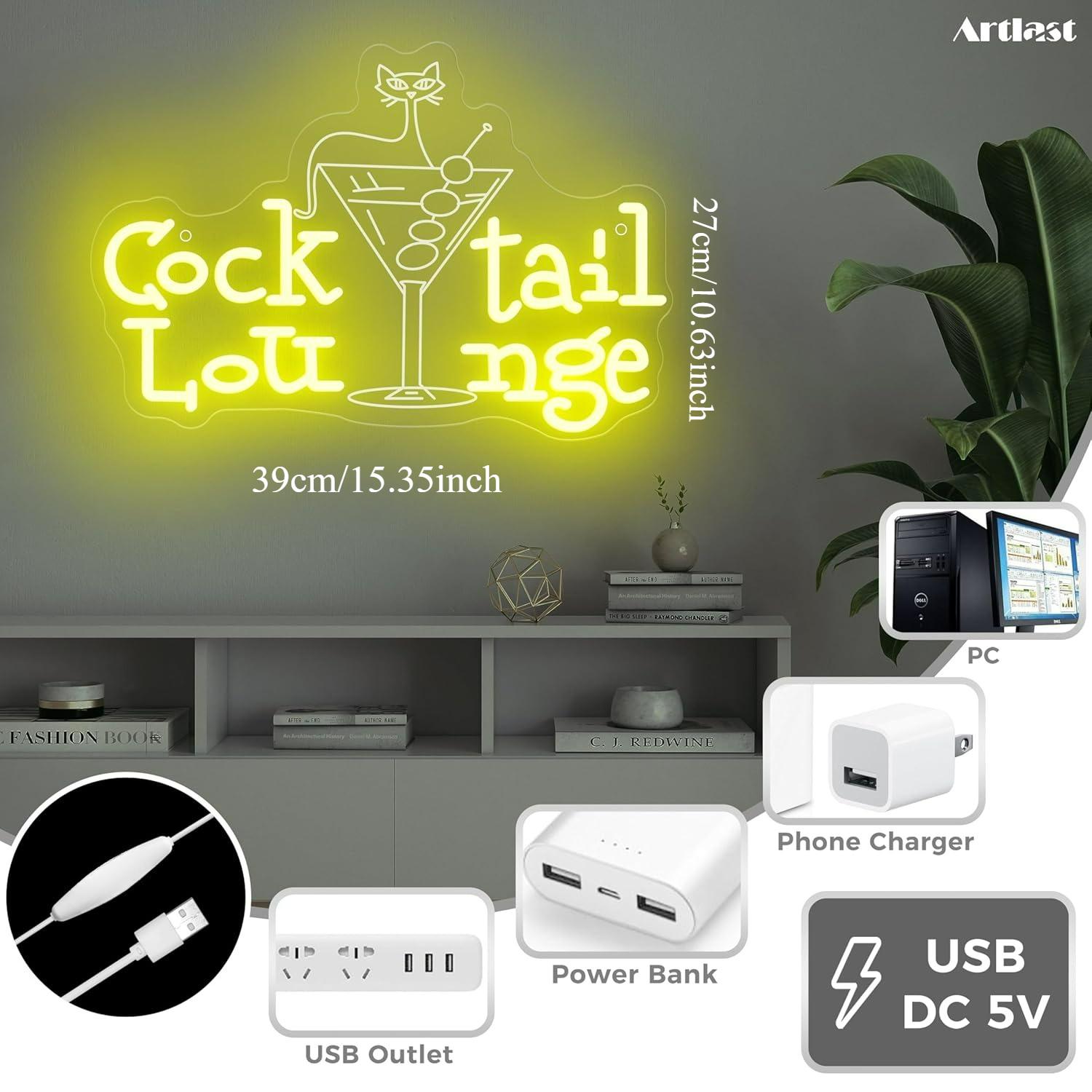 Неоновая вывеска для коктейль- – обзор и цена Lighting Decoration For Home